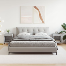vidaXL 2 db betonszürke szerelt fa éjjeliszekrény 40 x 35 x 50 cm bútor