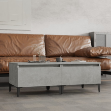 vidaXL 2 db betonszürke szerelt fa kisasztal 50x 46 x 35 cm bútor