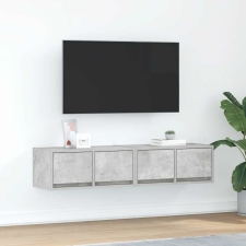 vidaXL 2 db betonszürke szerelt fa TV-szekrény 60x31x25,5 cm bútor