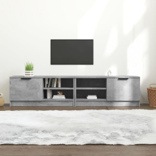 vidaXL 2 db betonszürke szerelt fa TV-szekrény 80x35x36,5 cm bútor