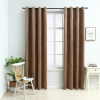 vidaXL 2 db bézs bársony sötétítőfüggöny gyűrűkkel 140 x 225 cm