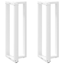 vidaXL 2 db fehér acél bárasztal lábak T-alakú 40x35x(111-112) cm bútor