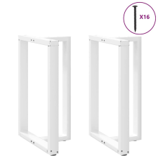 vidaXL 2 db fehér acél bárasztal lábak T-alakú 60x35x(91-92) cm bútor