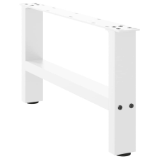 vidaXL 2 db fehér acél dohányzóasztal lábak 30×60 cm bútor