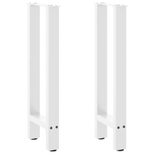 vidaXL 2 db fehér acél dohányzóasztal lábak 38x(72-73) cm bútor