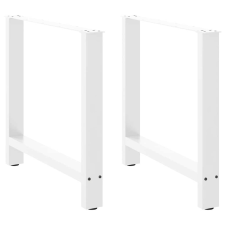 vidaXL 2 db fehér acél dohányzóasztal lábak 80x(72-73) cm bútor