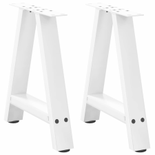 vidaXL 2 db fehér acél dohányzóasztal lábak A-alakú 38x(42-43) cm bútor