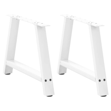 vidaXL 2 db fehér acél dohányzóasztal lábak A-alakú 60x(42-43) cm bútor