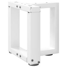 vidaXL 2 db fehér acél dohányzóasztal lábak T-alakú 30x25x(30-31) cm bútor