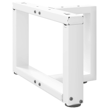 vidaXL 2 db fehér acél dohányzóasztal lábak T-alakú 40x25x(30-31) cm bútor