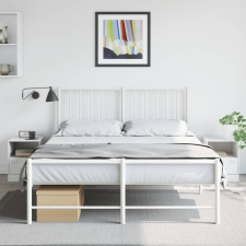 vidaXL 2 db fehér acél éjjeliszekrény 34,5 x 39 x 44 cm bútor