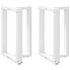 vidaXL 2 db fehér acél étkezőasztal lábak T-alakú 60x35x(72-73) cm bútor