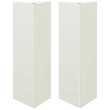 vidaXL 2 db fehér acél háromszög alakú kerti növénytartó 30x26x75 cm (851146) kerti tárolás
