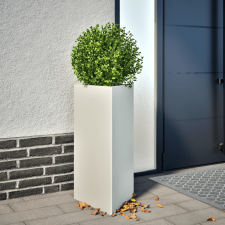 vidaXL 2 db fehér acél háromszög alakú kerti ültetőláda 40x34,5x70 cm kerti tárolás