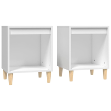 vidaXL 2 db fehér éjjeliszekrény 40 x 35 x 50 cm (821859) bútor