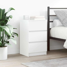 vidaXL 2 db fehér éjjeliszekrények 3 fiókkal 39x35x65 cm bútor