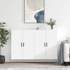 vidaXL 2 db fehér fali szekrény 69,5 x 34 x 90 cm bútor
