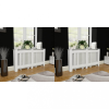 vidaXL 2 db fehér MDF radiátorburkolat 152 cm