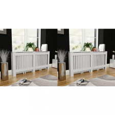 vidaXL 2 db fehér MDF radiátorburkolat 172 cm hűtés, fűtés szerelvény