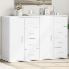 vidaXL 2 db fehér szerelt fa tálalószekrény 59 x 39 x 80 cm bútor
