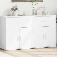 vidaXL 2 db fehér szerelt fa tálalószekrény 60 x 31 x 70 cm bútor