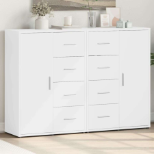 vidaXL 2 db fehér szerelt fa tálalószekrény 60 x 31 x 84 cm bútor