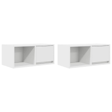 vidaXL 2 db fehér szerelt fa TV-szekrény 60x31x25,5 cm (861437) bútor