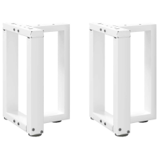 vidaXL 2 db Fehér T-alakú Dohányzóasztal Láb - 28x25x(42-43)cm bútor
