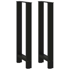 vidaXL 2 db fekete acél dohányzóasztal lábak 50x(100-101) cm bútor