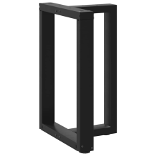 vidaXL 2 db fekete acél étkezőasztal lábak T-alakú 50x35x(72-73) cm bútor