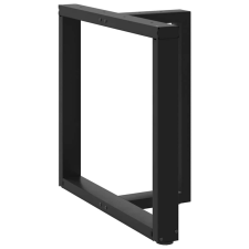 vidaXL 2 db fekete acél étkezőasztal lábak T-alakú 70x35x(72-73) cm bútor
