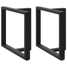 vidaXL 2 db fekete acél étkezőasztal lábak T-alakú 90x35x(72-73) cm bútor