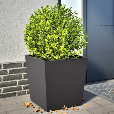vidaXL 2 db fekete acél kerti növénytartó 50 x 50 x 50 cm kerti tárolás