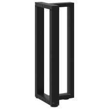 vidaXL 2 db fekete acél konzolasztal lábak T-alakú 20x28x(72-73) cm bútor