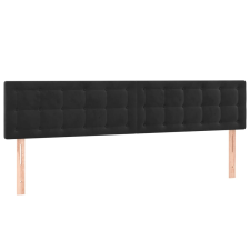 vidaXL 2 db fekete bársony fejtámla 100x5x78/88 cm (346532) ágy és ágykellék
