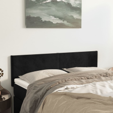 vidaXL 2 db fekete bársony fejtámla 72 x 5 x 78/88 cm ágy és ágykellék
