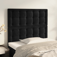 vidaXL 2 db fekete bársony fejtámla 90x5x78/88 cm ágy és ágykellék
