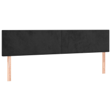 vidaXL 2 db fekete bársony fejtámla 90x5x78/88 cm (345840) ágy és ágykellék