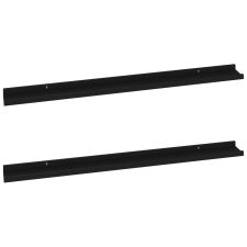 vidaXL 2 db fekete fali polc 100 x 9 x 3 cm (326665) bútor