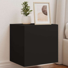vidaXL 2 db fekete fali TV-szekrény LED-világítással 40,5x35x40 cm bútor