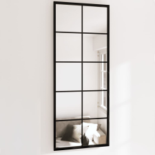 vidaXL 2 db fekete fém fali tükör 100x40 cm bútor