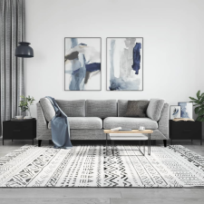 vidaXL 2 db fekete szerelt fa dohányzóasztal 50 x 50 x 40 cm bútor
