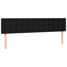 vidaXL 2 db fekete szövet fejtámla 100x5x78/88 cm (346518) ágy és ágykellék