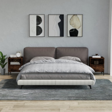 vidaXL 2 db füstös tölgy színű éjjeliszekrény 40x35x50 cm bútor