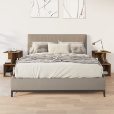vidaXL 2 db füstös tölgy színű szerelt fa éjjeliszekrény 35x35x55 cm bútor