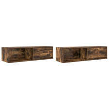 vidaXL 2 db füstös tölgy színű szerelt fa TV-szekrény 100x31x25,5cm (861481) bútor