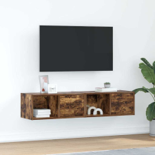 vidaXL 2 db füstös tölgy színű szerelt fa TV-szekrény 60x31x25,5 cm bútor