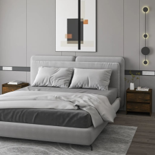 vidaXL 2 db füstös tölgyszínű forgácslap éjjeliszekrény 45x34,5x44,5cm bútor