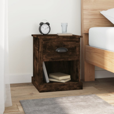 vidaXL 2 db füstös tölgyszínű szerelt fa éjjeliszekrény 39x39x47,5 cm bútor