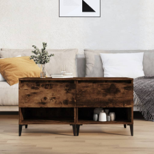 vidaXL 2 db füstös tölgyszínű szerelt fa kisasztal 50 x 46 x 50 cm bútor